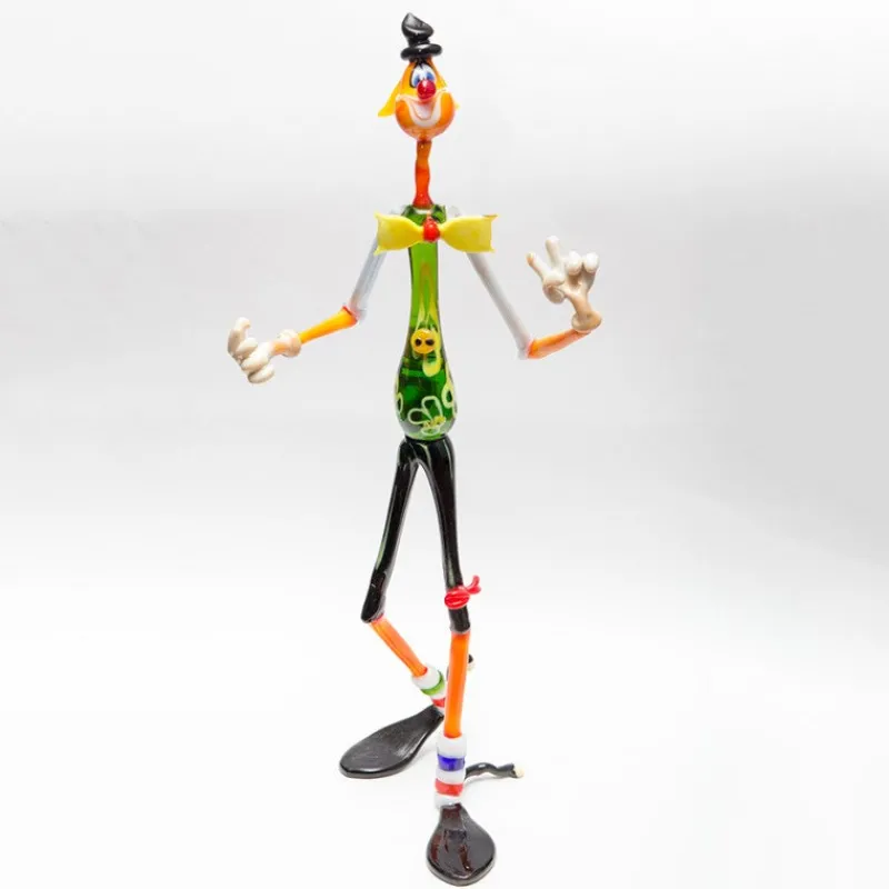 Geburtstag|Tiere & Figuren^Cristalica Clown XXL 45-50cm Glas Figuren Sammeln Vitrine Dekoration Hobby