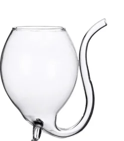 Cocktailgläser^Cristalica Cocktail Glas mit Strohalm Transparent