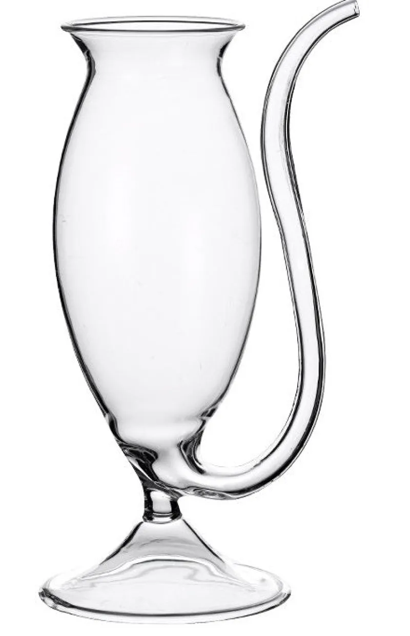 Cocktailgläser^Cristalica Cocktail Glas mit Strohalm Transparent