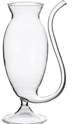 Cocktailgläser^Cristalica Cocktail Glas mit Strohalm Transparent