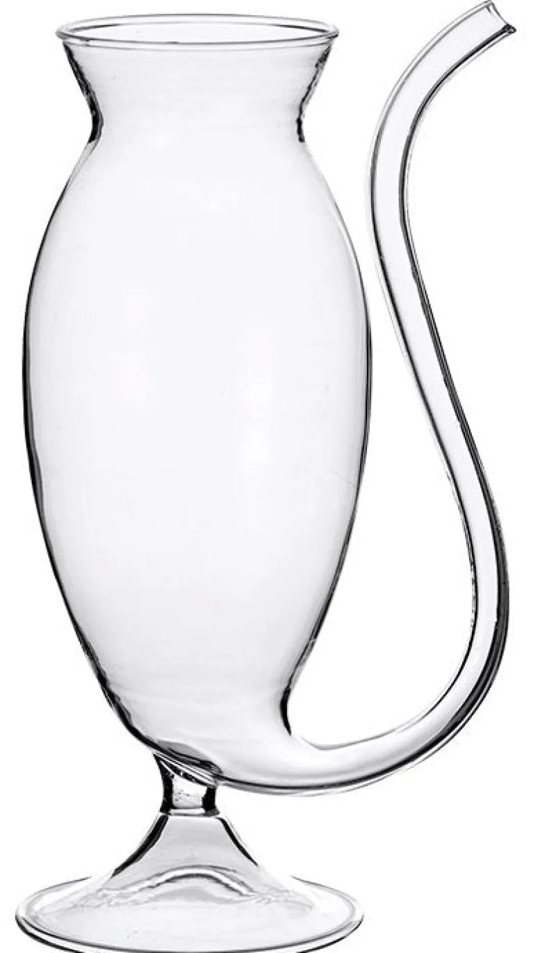 Cocktailgläser^Cristalica Cocktail Glas mit Strohalm Transparent