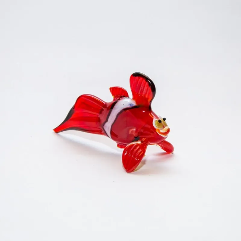 Kinder|Geburtstag^Art Glass Corallenfisch Medium 6-15cm Glas Tiere Figuren Sammeln Vitrine Miniatur Aquarium