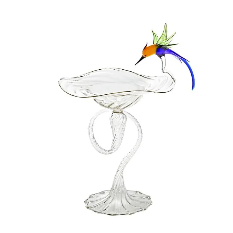 Schalen^Cristalica Dekoschale mit Kolibri "Bloom" (16cm)