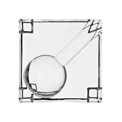 Männer|Aschenbecher^German Crystal Design Aschenbecher Ascher Glas Bleikristall quadratisch 11 x 11 cm Füße Zigarre Zigarette Tabak Tabakspfeiffe Raucher Raucherecke Casablanca