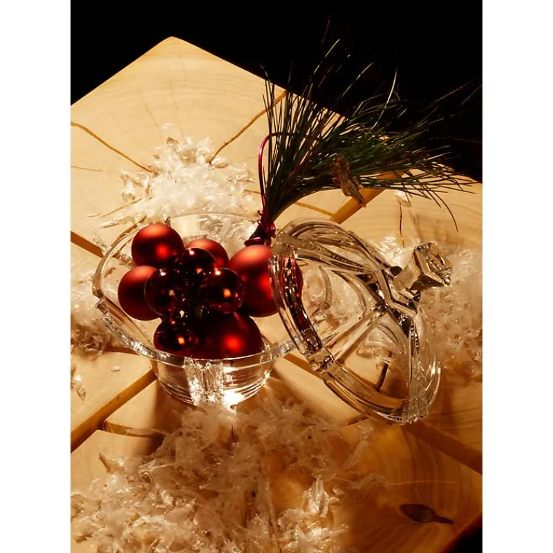 Frauen|Dosen^German Crystal Dose Nadine 13cm, Transparent, aus Bleikristall