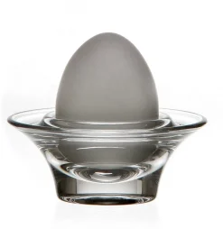 Eierbecher^German Crystal Eierbecher Loft Eierhalter rund Bleikristallglas Frühstück Geschirr Küche 8cm