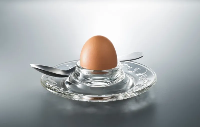 Eierbecher|Ostern^Cristalica Eierbecher Versailles 12,4cm Eierständer Eierschälchen transparent Vintage