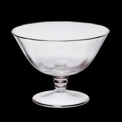 Eisbecher|Dessertschalen^SC.Diamera Glass SRL Eisbecher Eiscremeglas Transparent/ Silber/ Bronze/ Lila