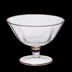 Eisbecher|Dessertschalen^SC.Diamera Glass SRL Eisbecher Eiscremeglas Transparent/ Silber/ Bronze/ Lila