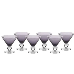 Eisbecher^Gelato Vero Eiscremeglas Cocktail 6er-Set Colori Vero 11cm lila