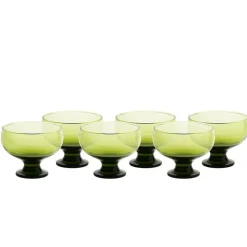 Eisbecher^Gelato Vero Eiscremeglas Eisbecher Desserschale grün Puro Colori 6er-Set 320ml Gelato