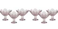 Eisbecher^Gelato Vero Eiscremeglas Eisbecher Eisglas Eisschale Seerose 6er-Set rosa Colori Gelato 11cm