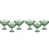 Eisbecher^Gelato Vero Eiscremeglas Eisbecher Eisglas Eisschale Seerose 6er-Set grün Colori Gelato 11cm