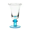 Eisbecher^Cristalica Eiscremeglas Ella blau 300 ml Eisbecher Dessertglas Kelch Cocktailglas