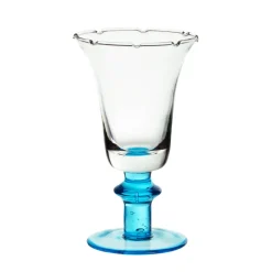Eisbecher^Cristalica Eiscremeglas Ella blau 300 ml Eisbecher Dessertglas Kelch Cocktailglas
