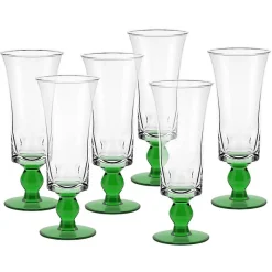 Eisbecher^Gelato Vero Eiscremeglas 6er-Set Umbria Bambini 26cm grün