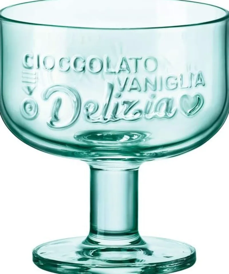 Eisbecher|Dessertschalen^Cristalica Eiscremeglas Graphia grün 280 ml