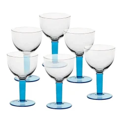 Eisbecher^Gelato Vero Eiscremeglas Lombardia 6er-Set aqua ''Amore Vero''