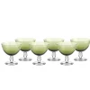 Eisbecher^Gelato Vero Eiscremeglas Mezzo 6er-Set Colori Vero 12cm grün