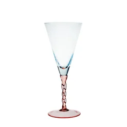 Eisbecher^Cristalica Eiscremeglas Twist rosa 600 ml Eisbecher XL Dessertglas Kelchglas