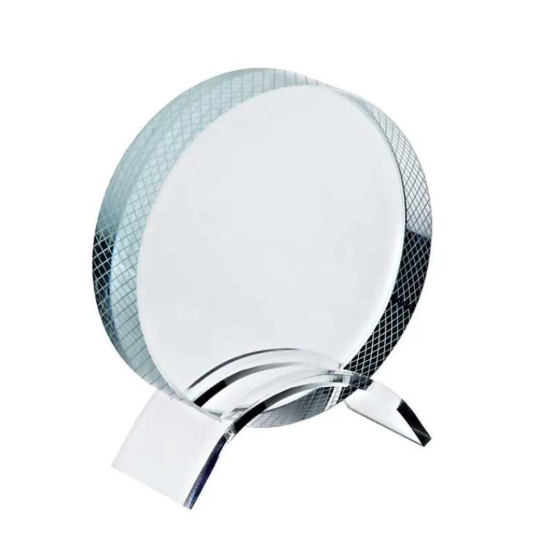 Pokal & Glasblock^Fan Unikate Eishocky Glaspuck Pokal 7,5cm inkl. Geschenkverpackung