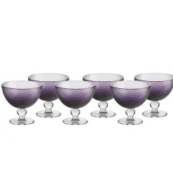 Eisbecher^Gelato Vero Eisschale Bubbles 6er-Set Colori Vero 11cm lila