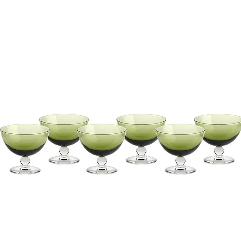 Eisbecher^Gelato Vero Eisschale Eisbecher Dessertschale 6er-Set grün Piccolo Colori 280ml Gelato