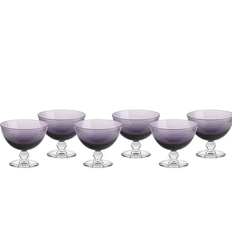 Eisbecher^Gelato Vero Eisschale Eisbecher Dessertschale 6er-Set lila Piccolo Colori 280ml Gelato