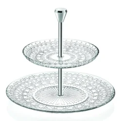 Etagere^Glaswaren sonstige Etagere 2-stöckig Medici Cup Cake Ständer 22cm Glas Metall