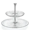 Etagere^Glaswaren sonstige Etagere 2-stöckig Sunbeam Cup Cake Ständer 22cm Glas Metall