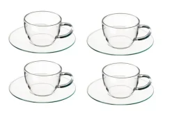Kaffee & Teeservice|Tassen^Cristalica Expressotasse mit Unterteller 4er Set