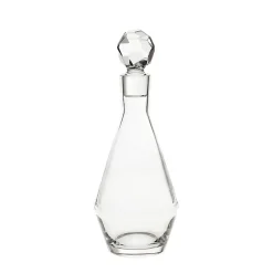 Karaffe & Dekanter^Fan Unikate Flasche mit Verschluss Basic Diamonds 1000ml, Transparent, aus Bleikristall