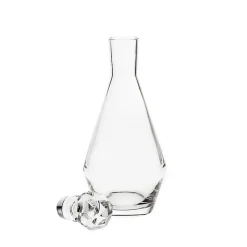 Karaffe & Dekanter^Fan Unikate Flasche mit Verschluss Basic Diamonds 1000ml, Transparent, aus Bleikristall