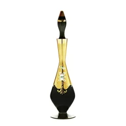 Karaffe & Dekanter^Art Glass Flasche mit Verschluss Black Queen 500 ml, Gold/Braun, aus Glas