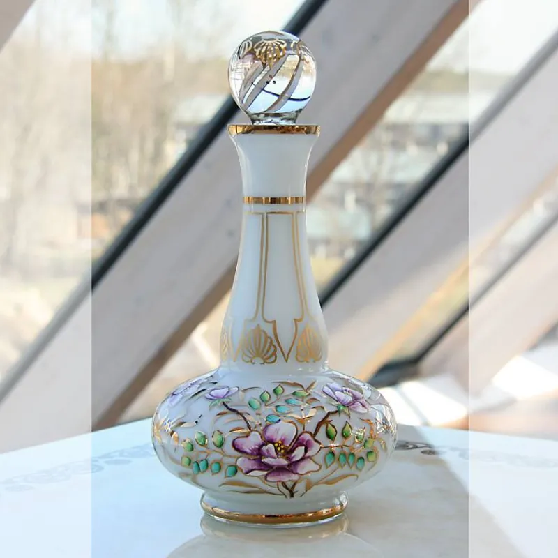 Karaffe & Dekanter^Art Glass Flasche mit Verschluss White Queen 28 cm, Multicolor, aus Glas