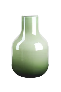 Vasen^Glaswaren sonstige Flaschenvase Glasvase Perlmuttglanz Pastell Grün 26,5cm
