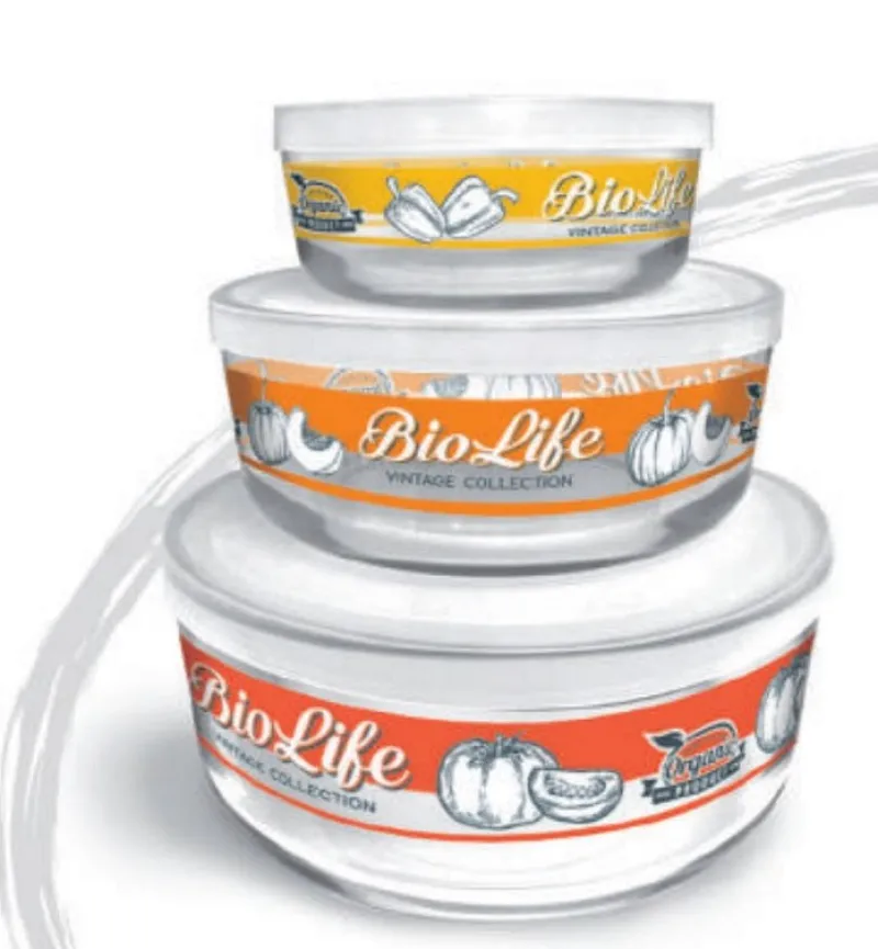 Einweihung|Küchenzubehör^Glaswaren sonstige Frischedosen aus Glas Bio Life 3er-set