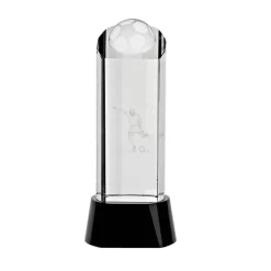 Pokal & Glasblock^Fan Unikate Fußballtrophäe Goalgetter Pokal 18cm