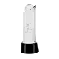 Pokal & Glasblock^Fan Unikate Fußballtrophäe Goalgetter Pokal 18cm