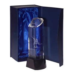 Pokal & Glasblock^Fan Unikate Fußballtrophäe Goalgetter Pokal 21cm