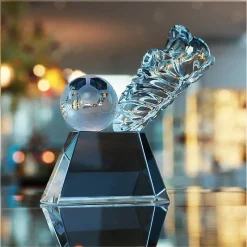 Pokal & Glasblock^Fan Unikate Fußballtrophäe Kick-Off Pokal 17cm