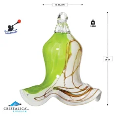 Blüten^Art Glass Gartenblume Punto hängend Gartenflair 26cm mit Stab