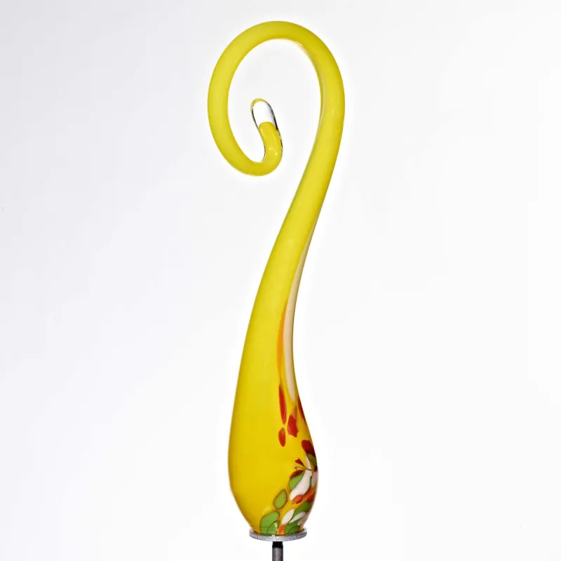 Kugeln & Zapfen^Art Glass Gartenfigur Bogen Gartenflair 45cm mit Stab