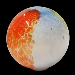 Kugeln & Zapfen^Cristalica GmbH Gartenkugel Bodenkugel 30 cm (mit Scheibe und Stab)