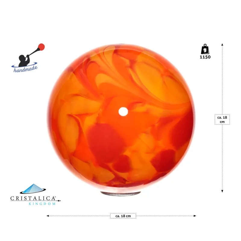 Kugeln & Zapfen^Art Glass Gartenkugel Gartenflair inkl. Stab 18cm