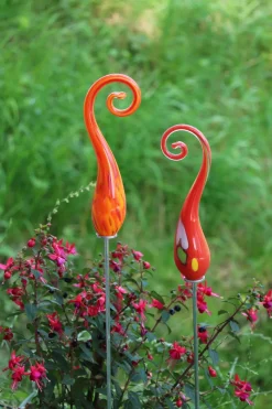 Miniatur^Art Glass Garten-Miniatur-Bogen Gartenflair inkl. Stab 26 cm