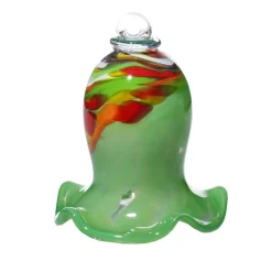 Miniatur^Art Glass Garten-Miniatur-Glockenblume Gartenflair mit Stab 12 cm