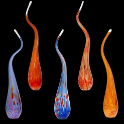 Kugeln & Zapfen^Cristalica Gartenskulptur Glasflamme 65 cm inkl. Stab