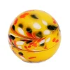 Kugeln & Zapfen^Cristalica Gartenskulptur Glaskugel 18 cm gelb inkl. Stab