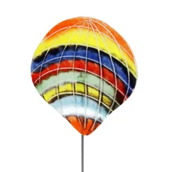 Sonstiges^Cristalica Gartenstecker Glasbild Ballon bunt Fusing 43 cm inkl. Stab